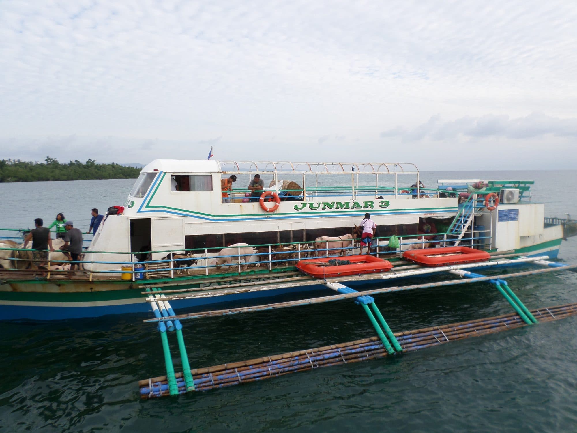 The passenger ferry at the pier